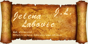 Jelena Labović vizit kartica